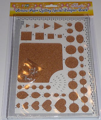 Siesta Quilling template designer board circle heart triangle square 