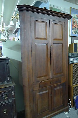 Vintage 1920s Corner Cabinet **Already converted to the TV Stand**