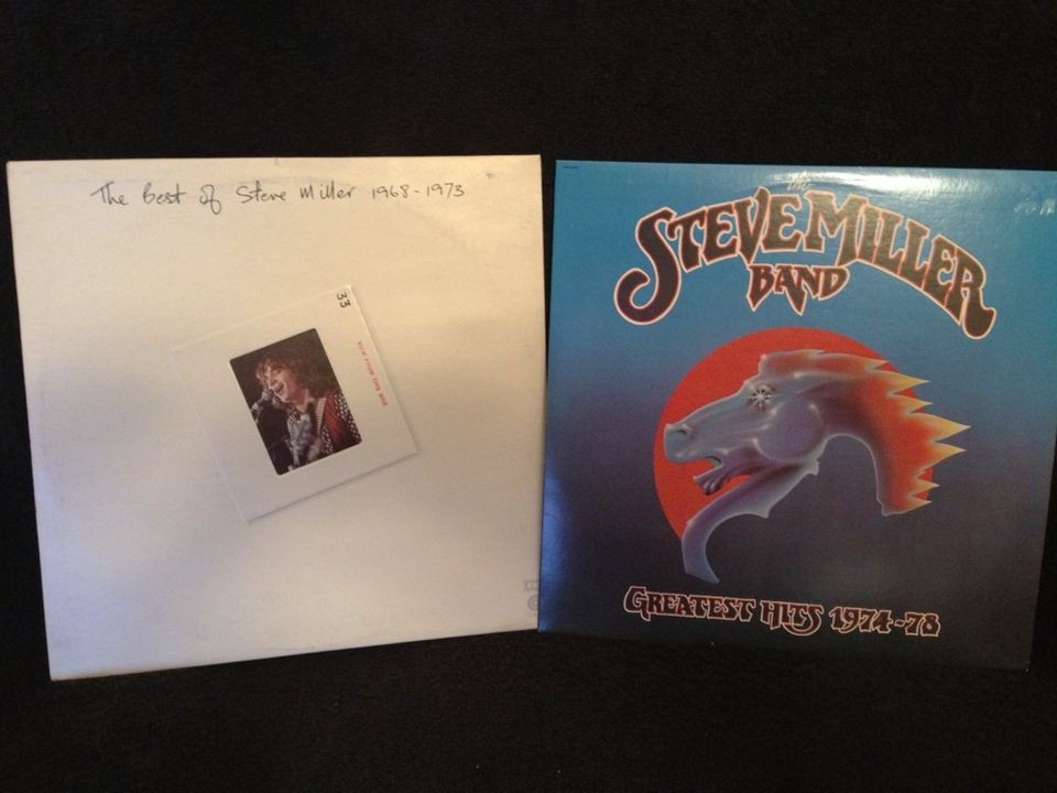 Vintage Vinyl LP Record Lot of 2 The Best of Steve Miller 1968 1973 