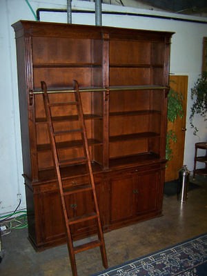 Beautiful 2 piece Bookcase Cabinet w/ladder available in Black or 