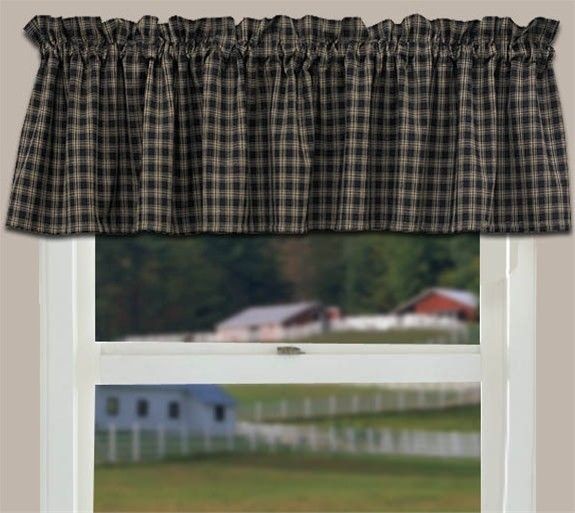 Country Curtain Valance (Sturbridge Black) primitive kitchen valances