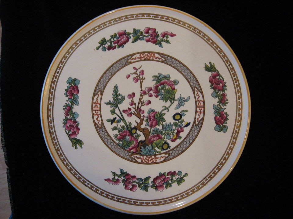   BROS. ROYAL TUDOR WARE PINK INDIAN TREE PLATTER CAKE PLATE CHARGER