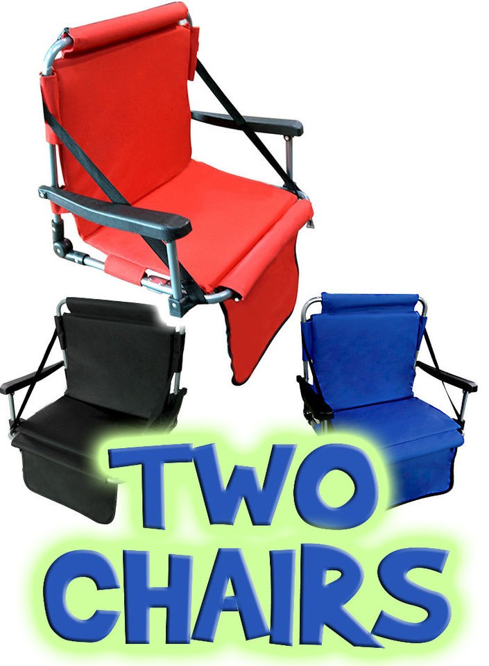 Barton Outdoors™ Stadium Chairs w/ Armrests & Back   Bleacher Seat 