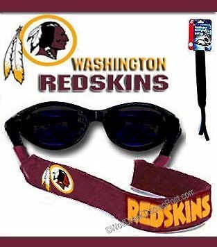   REDSKINS STRAP for SUNGLASSES or READING GLASSES   NFL CROAKIES SALE