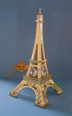 SWAROVSKI CRYSTAL ELEMENTS EIFFEL TOWER FIGURINE   ORNAMENT