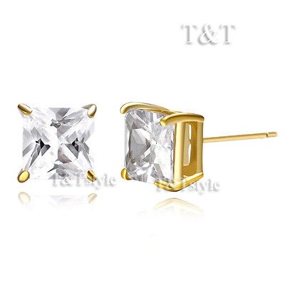 cubic zirconia earrings in Mens Jewelry