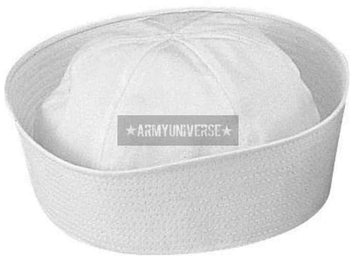 White Military US Navy Cotton Dixie Cup Sailor Hat