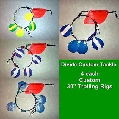 Custom Trolling Pop Gear Assortment 30 Fishing Trout Walleye Bass 