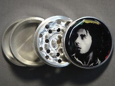 BOB MARLEY BLACK & WHITE PROFILE 4 PIECE HAND MULLER HERB SPICE 