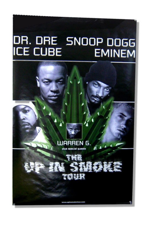 DR DRE   UP IN SMOKE TOUR POSTER SNOOP EMINEM   NEW