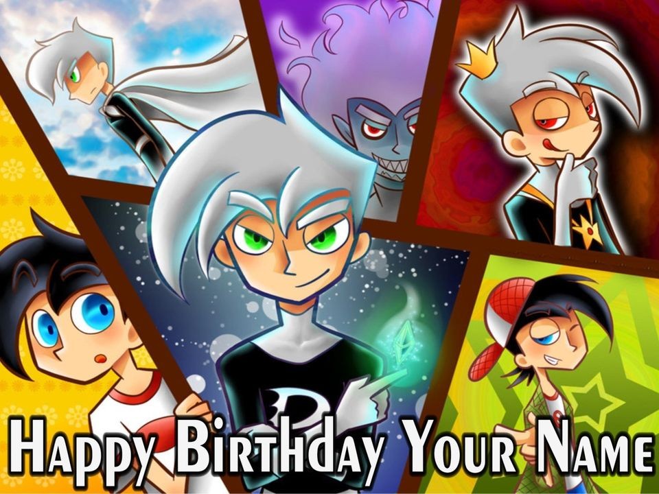 DANNY PHANTOM   4   Edible Photo Cake Topper   Personalized   $3 