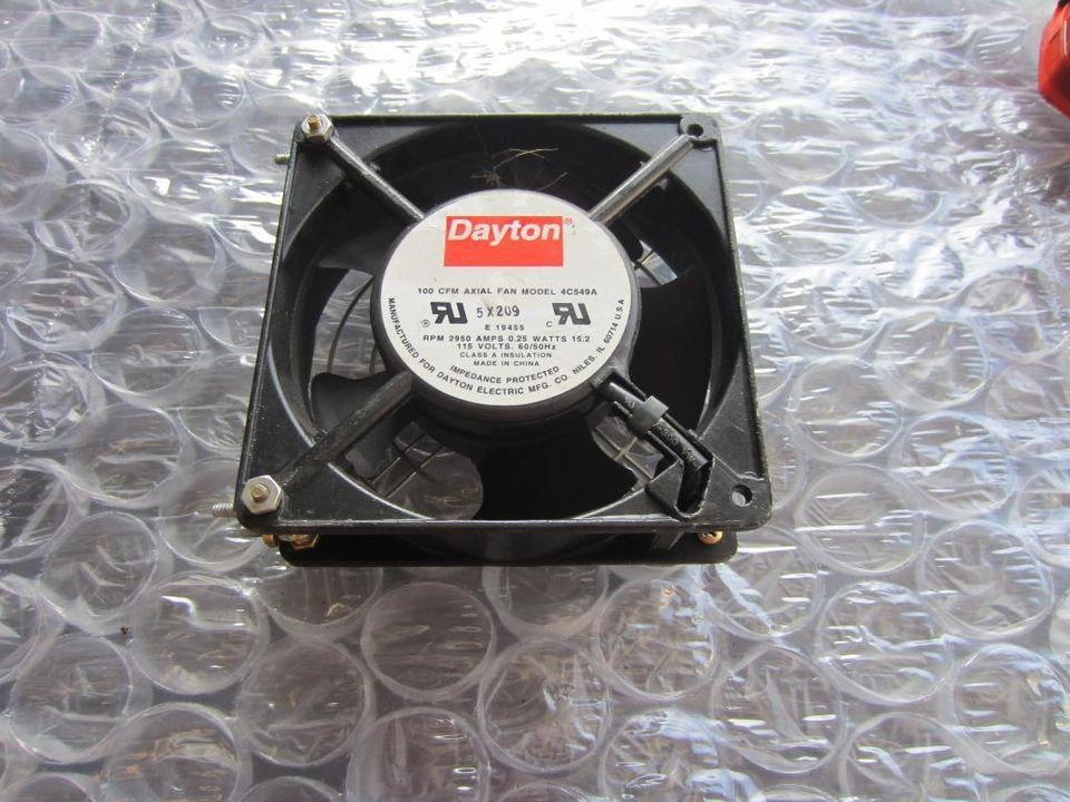 DAYTON 4C549A 4 1/12X4 1/2 AXIAL FAN 100 CFM 115V CNC FADAL P 5 B