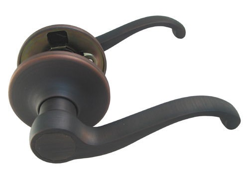   Rubbed Bronze Lever Handle Door Lock 835 lockset knob single deadbolt