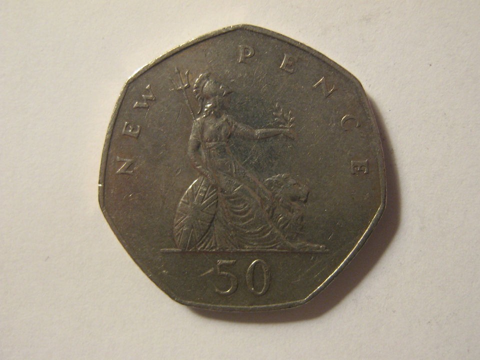 50 pence in Decimal Coinage