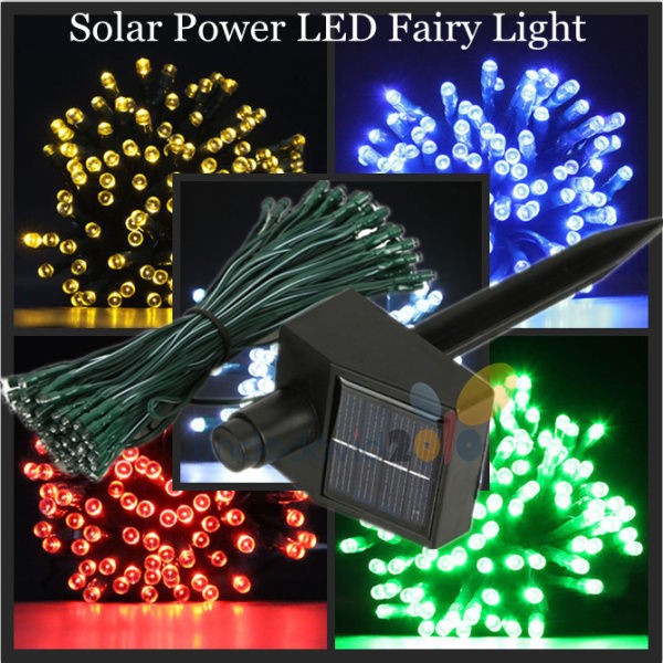   18m Solar Fairy Light String for Outdoor Garden Party Xmas Hedge Fence