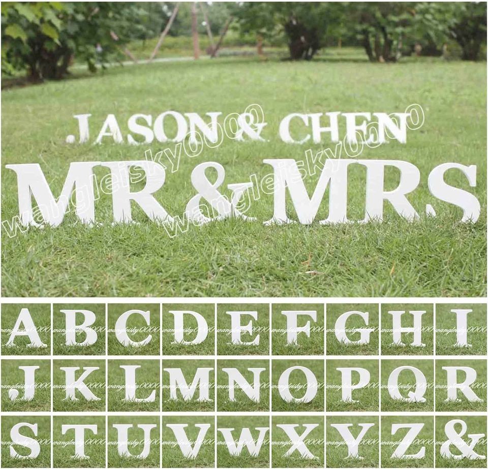 Wood Wooden Letters Bridal Wedding Party Birthday Xmas Indoor Outdoor 