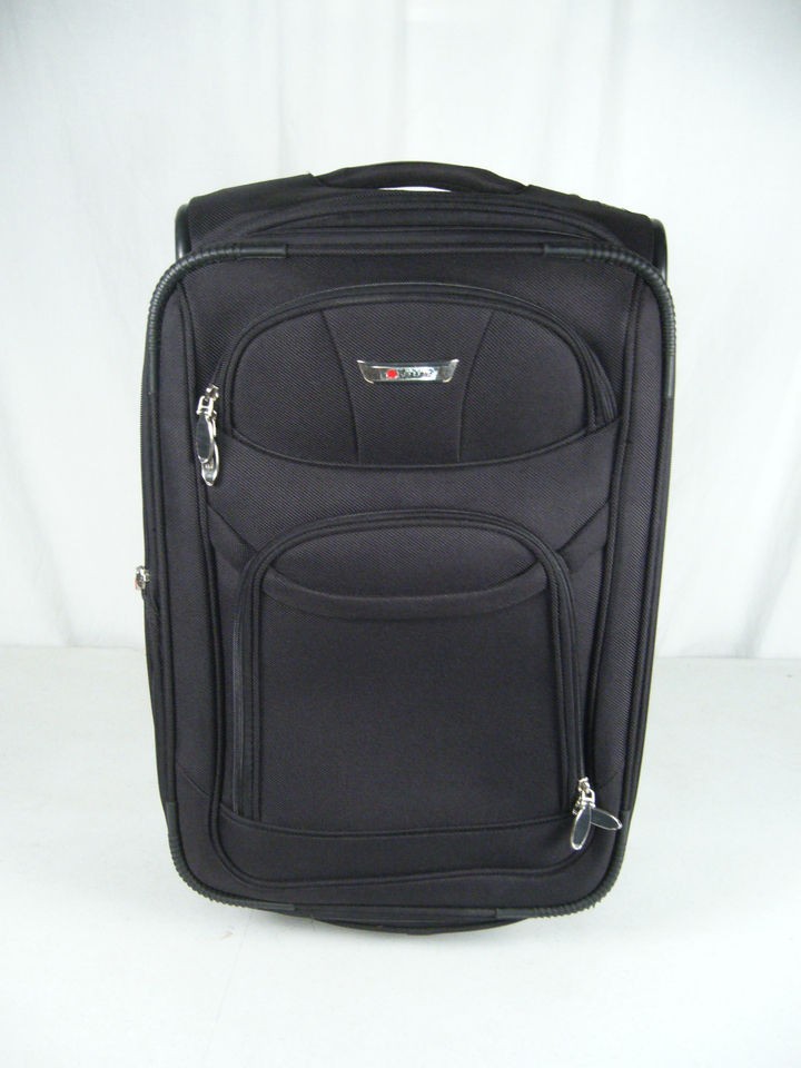 Delsey Luggage Fusion Lite 2.0 21 Wheeled Carry On Suitcase   Black