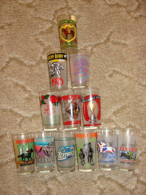 VARIETY OF12 KENTUCKY DERBY MINT JULIP GLASSES 72   