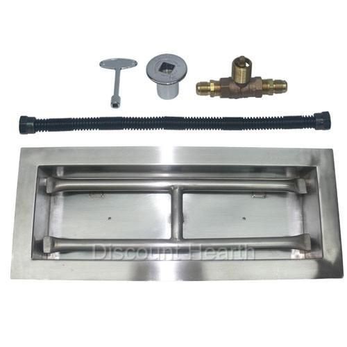   24, 30, 36, 48 H Burner Drop In Stainless Steel Gas Burner NG KIT