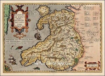 Antiques  Maps, Atlases & Globes  United Kingdom  Wales