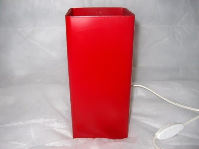 IKEA GRONO Designer Table lamp frosted glass RED plain clear 