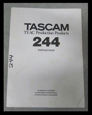 1990s 244 PortaStudio Schematic Diagrams Tasca​m Item9288