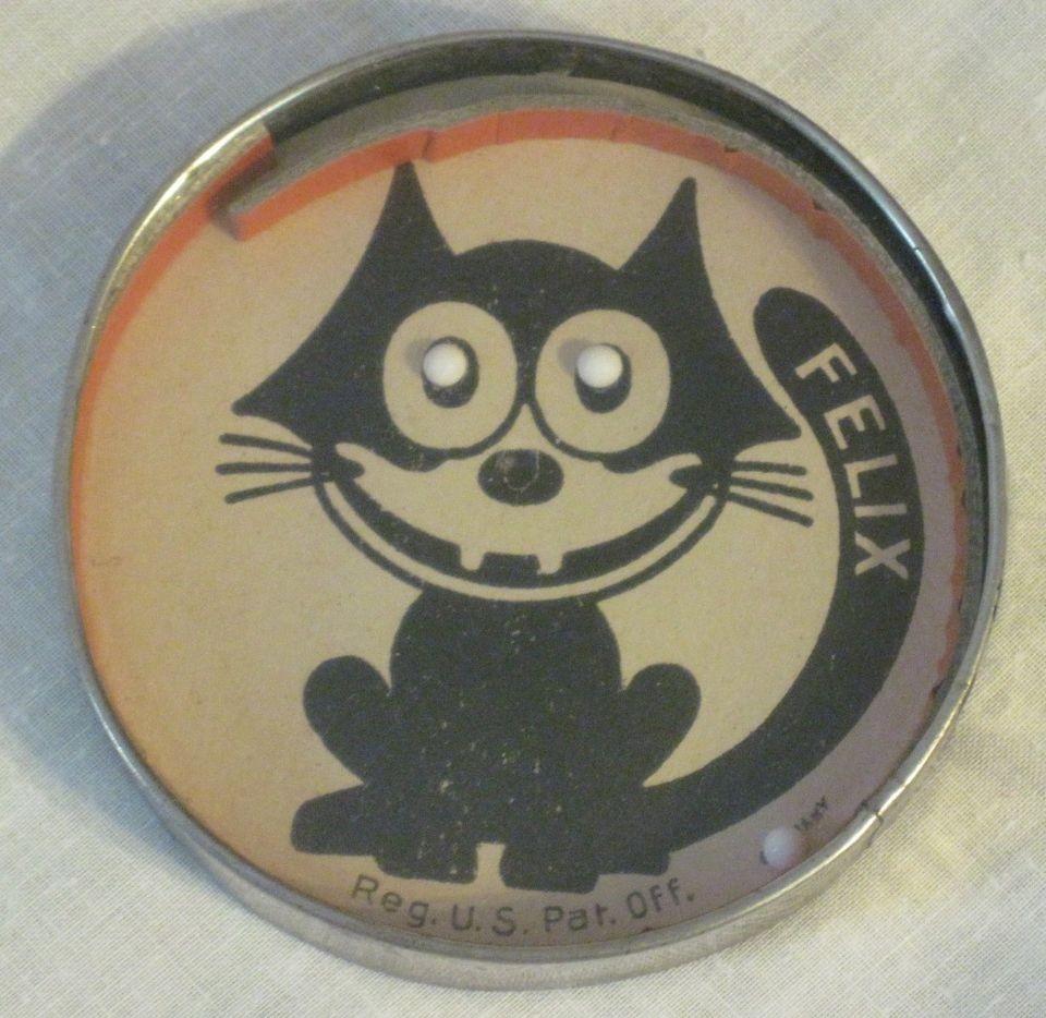 Rare Old Vintage Felix The Cat Dexterity Puzzle c1920s Three White 