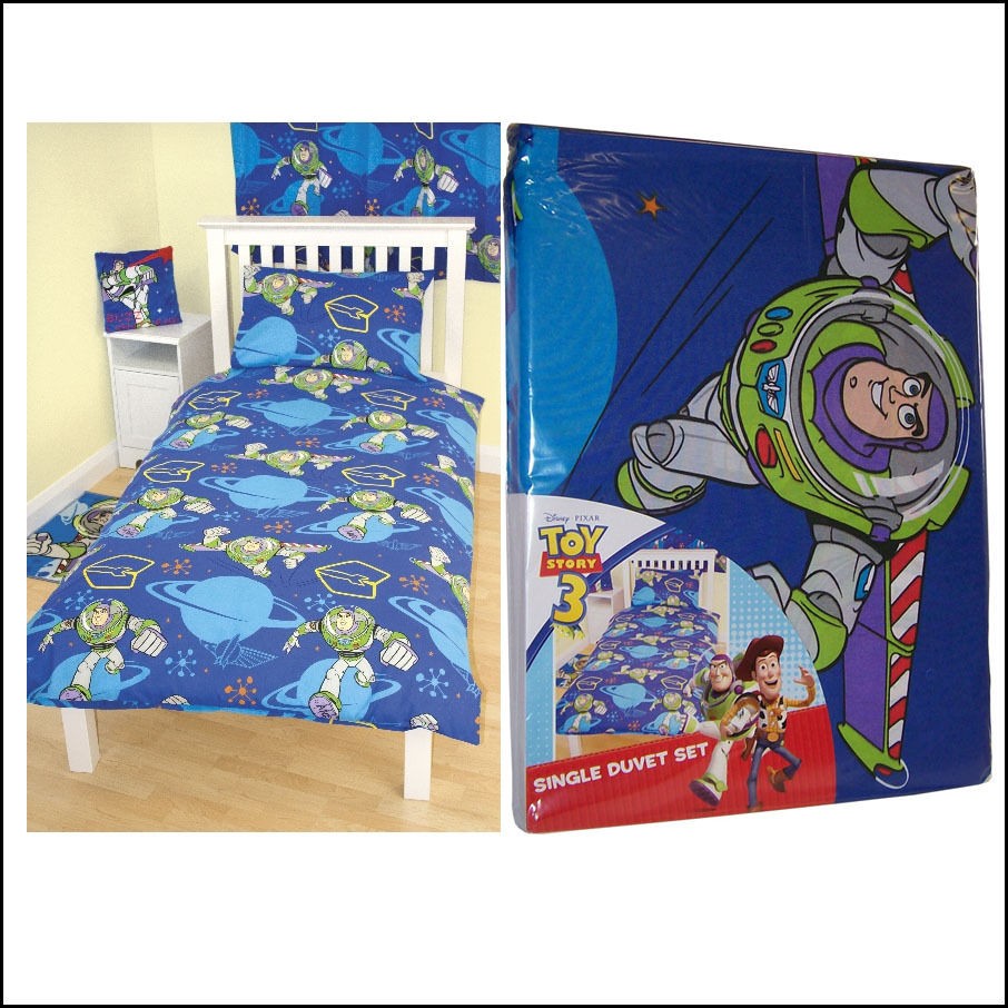   BED DUVET SET OFFICIAL DISNEY PIXAR TOY STORY 3 KIDS BEDDING NEW