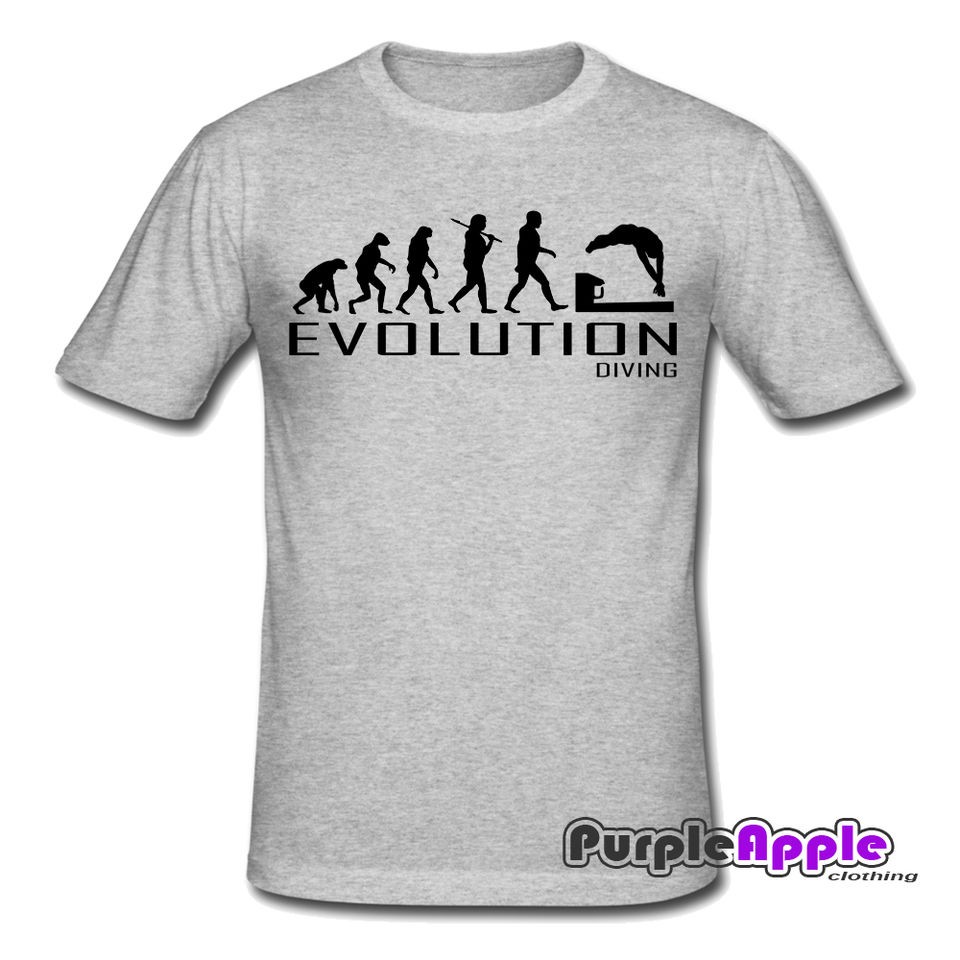 DIVING SPORT APE OF EVOLUTION T SHIRT TSHIRT MENS WOMENS BOYS TOM 