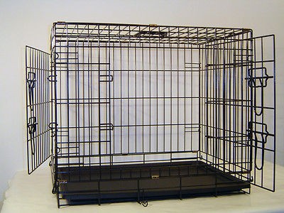 Extra Large 48 Two Door Dog Crate Cat Cage Kennel German Shepherd 