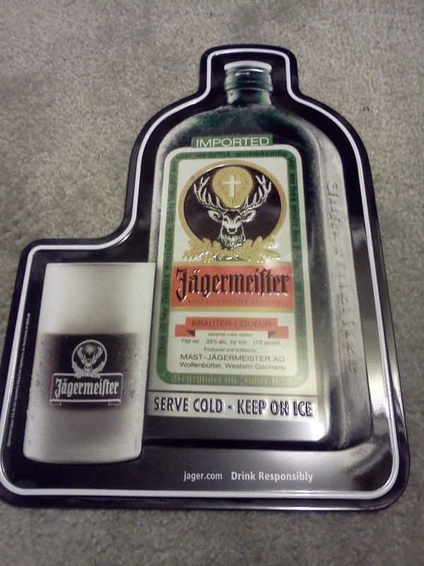 jagermeister sign in Distillery