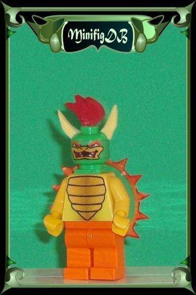 Custom LEGO Super Mario game figure Bowser #10fE