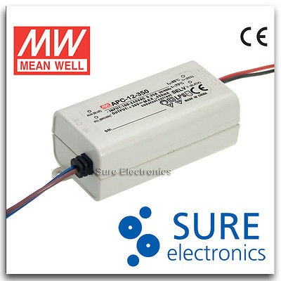   Well MW 9~18V 700mA 12W AC/DC LED Driver APC 12 700 TUV Brand New