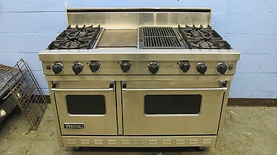 VIKING PROFESSIONAL 4 BURNER RANGE W/ GRIDDLE, CHAR GRILL & CONVECTION 