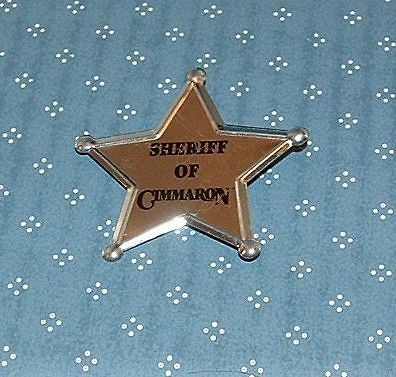 SHERIFF OF CIMMARON BADGE PREMIUM   GOOD CONDITION