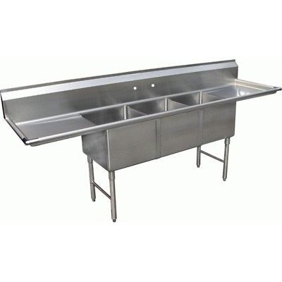 Compartment 18 x 24 Kitchen Sink 2 x 24 Drainboard