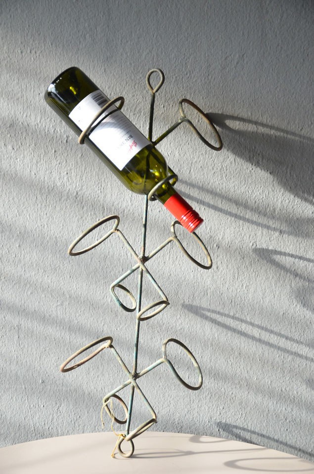 wine bottle drying rack