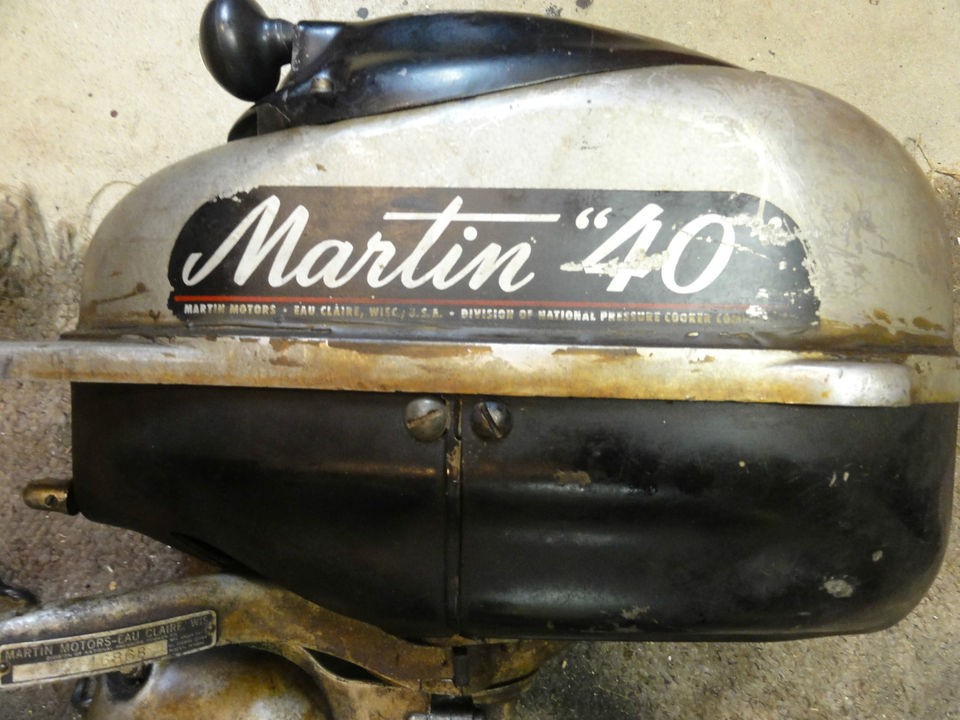 MARTIN 40 4 HP OUTBOARD MOTOR VINTAGE NICE SHAPE