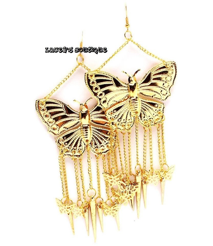 basketball wives butterfly earrings in Earrings