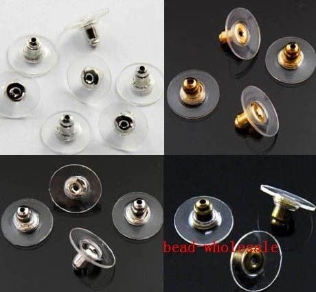   Silver/Golden/Bronze Big Pads Earring Findings Diy Back Stopper 11x6mm