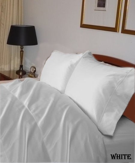 NEW 800TC BEDDING SET WHITE SOLID & STRIPE 100% EGYPTIAN COTTON CHOOSE 