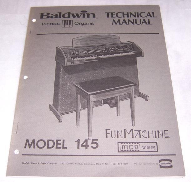 BALDWIN MODEL 145 ELECTRONIC ORGAN SERVICE MANUAL