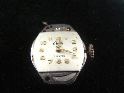 VINTAGE LADIES CROTON 17J WRIST MOVEMENT CALIBER 794