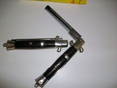 Pocket Switch Blade Comb Knife Gift Switchblade Combs