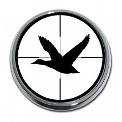 Duck Bird Target Emblem Sportsman Wildlife Game Hunting oval Real 