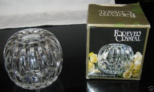 Forever Crystal 24% Leaded Crystal Pot Pourri Box Nice