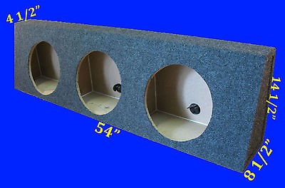   REGULAR CAB 3 HOLE 10 GREY WEDGE SUBWOOFER SUB ENCLOSURE BOX