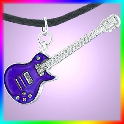 MOOD ELECTRIC GUITAR SLIPKNOT NECKLACE RAINBOW JEWELRY