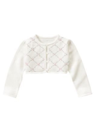 JANIE & JACK Fancy Ballet White Shrug Sweater 2 2T NWT