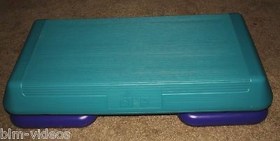 The Step Aerobic Exercise Step Stepper + 2 Purple Risers